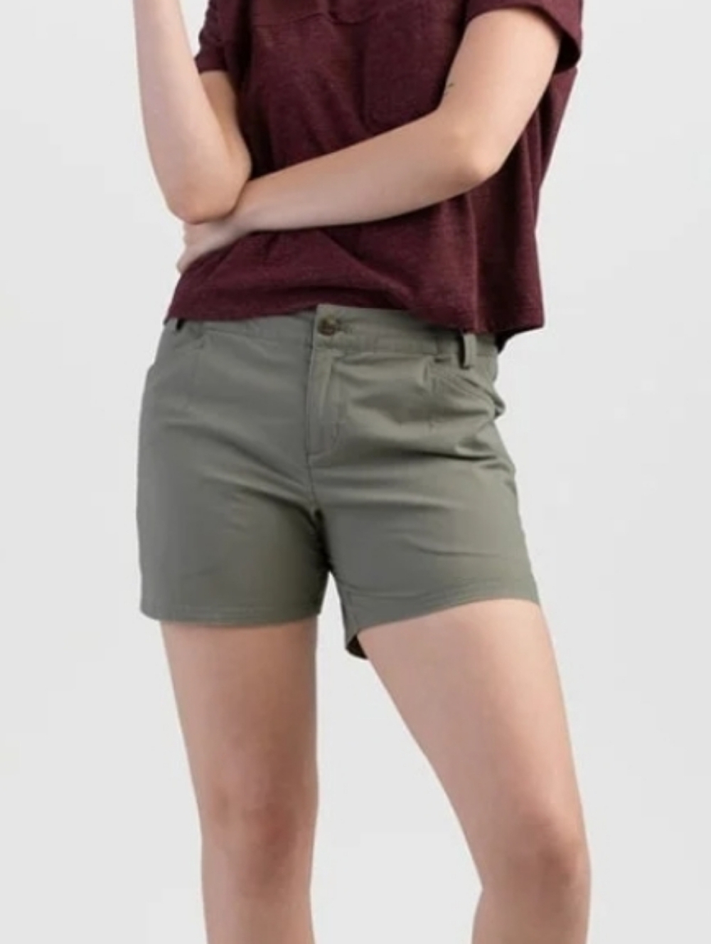 Outdoor Research Wadi Rum Shorts 4 Gray/Olive Green Gorpcore Hiking Camping